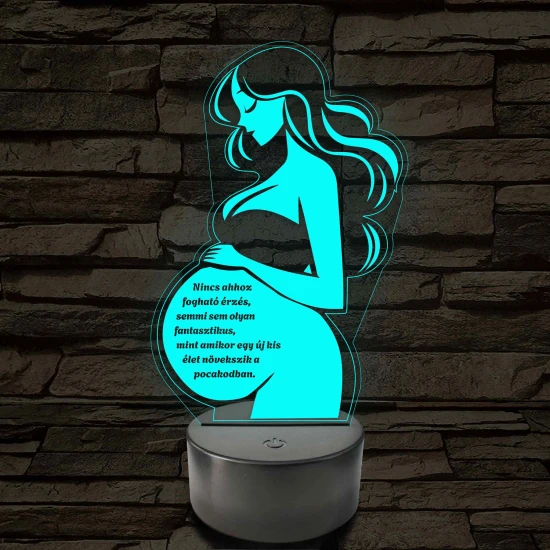 Anyai Fény 7 színű 3D led lámpa