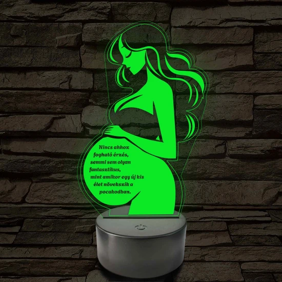 Anyai Fény 7 színű 3D led lámpa