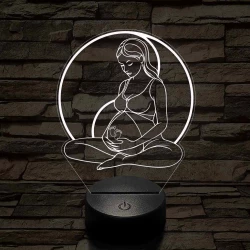 Kismama egyensúly 7 színű 3D led lámpa