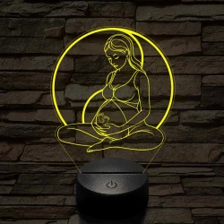 Kismama egyensúly 7 színű 3D led lámpa