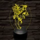 Angyalka 7 színű 3D led lámpa