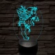 Angyalka 7 színű 3D led lámpa