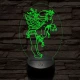 Angyalka 7 színű 3D led lámpa