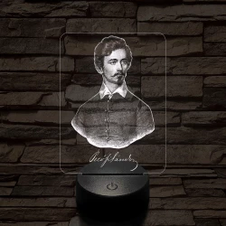 Petőfi Sándor 7 színű 3D led lámpa