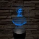 Petőfi Sándor 7 színű 3D led lámpa