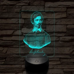 Petőfi Sándor 7 színű 3D led lámpa