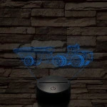 John Deere Traktor 9430, 7 színű 3D led lámpa