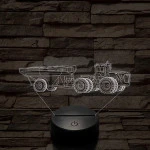 John Deere Traktor 9430, 7 színű 3D led lámpa
