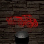 "Dzsondér" Traktor 7 színű 3D led lámpa