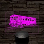 Bzmot vonat 7 színű 3D led lámpa