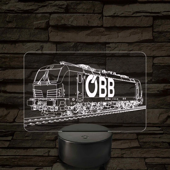 OBB Vectron mozdony – 7 színű, színváltós LED lámpa