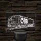 OBB Vectron mozdony – 7 színű, színváltós LED lámpa