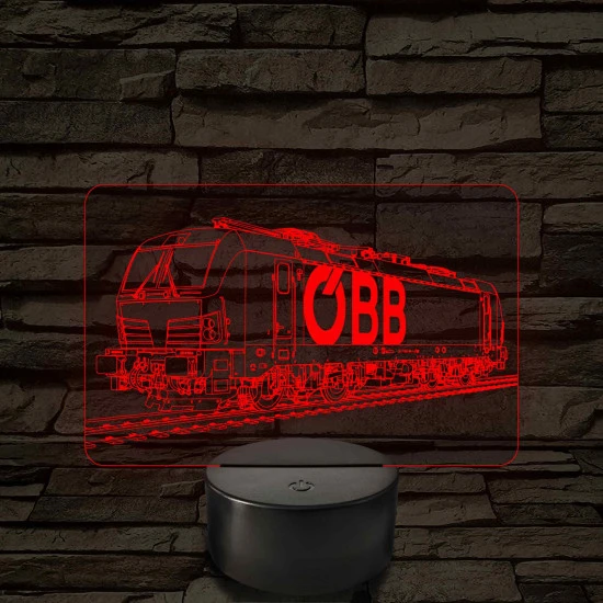 OBB Vectron mozdony – 7 színű, színváltós LED lámpa