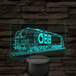 OBB Vectron mozdony – 7 színű, színváltós LED lámpa