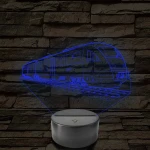 CFR Săgeata Albastră Siemens Desiro motorvonat - 7 színű, színváltós LED lámpa
