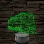Škoda S 699.001 Laminátka prototípus villanymozdony - 7 színű, színváltós LED lámpa
