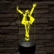 Michael Jackson Smooth Criminal 7 színű 3D led lámpa