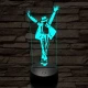 Michael Jackson Smooth Criminal 7 színű 3D led lámpa