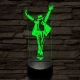 Michael Jackson Smooth Criminal 7 színű 3D led lámpa