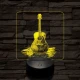 Akusztikus gitár 7 színű valósághű 3D led lámpa