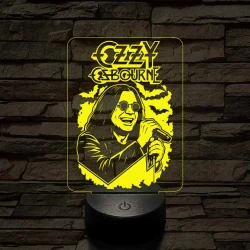 Ozzy emléklámpa 3D led 7 színben világító