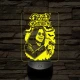 Ozzy emléklámpa 3D led 7 színben világító