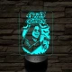 Ozzy emléklámpa 3D led 7 színben világító