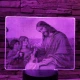 Jézus  gyermek szeretete 7 színű valósághű 3D led lámpa