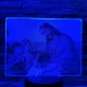 Jézus  gyermek szeretete 7 színű valósághű 3D led lámpa
