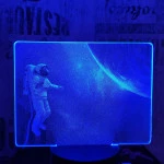 Asztronauta 7 színű valósághű 3D led lámpa