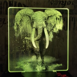 Elefánt 7 színű valósághű 3D led lámpa