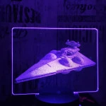 Birodalmi romboló 7 színű valósághű 3D led lámpa