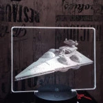 Birodalmi romboló 7 színű valósághű 3D led lámpa