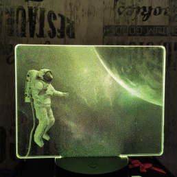 Asztronauta 7 színű valósághű 3D led lámpa