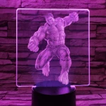 Zöld mutáns 7 színű valósághű 3D led lámpa