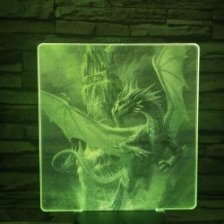 Repülő Sárkány 7 színű valósághű 3D led lámpa