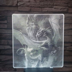 Repülő Sárkány 7 színű valósághű 3D led lámpa
