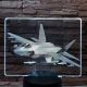 Vadászrepülőgép 7 színű valósághű 3D led lámpa