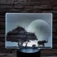 Elefántok a Szaharában 7 színű valósághű 3D led lámpa
