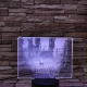 Szarvas a mezőn 7 színű valósághű 3D led lámpa