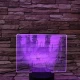 Szarvas a mezőn 7 színű valósághű 3D led lámpa