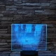 Szarvas a mezőn 7 színű valósághű 3D led lámpa
