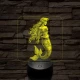 Hableány  7 színű valósághű 3D led lámpa