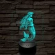 Hableány  7 színű valósághű 3D led lámpa