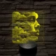 Égi tudat 7 színű valósághű 3D led lámpa