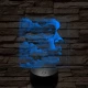 Égi tudat 7 színű valósághű 3D led lámpa