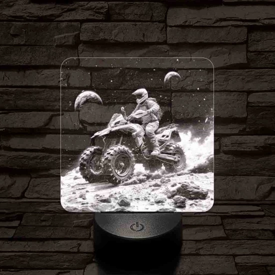 Galaktikus felfedező 7 színű valósághű 3D led lámpa