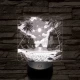 Tengerparti álom 7 színű valósághű 3D led lámpa