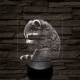 Virágzó mosómedve 7 színű valósághű 3D led lámpa