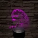 Virágzó mosómedve 7 színű valósághű 3D led lámpa